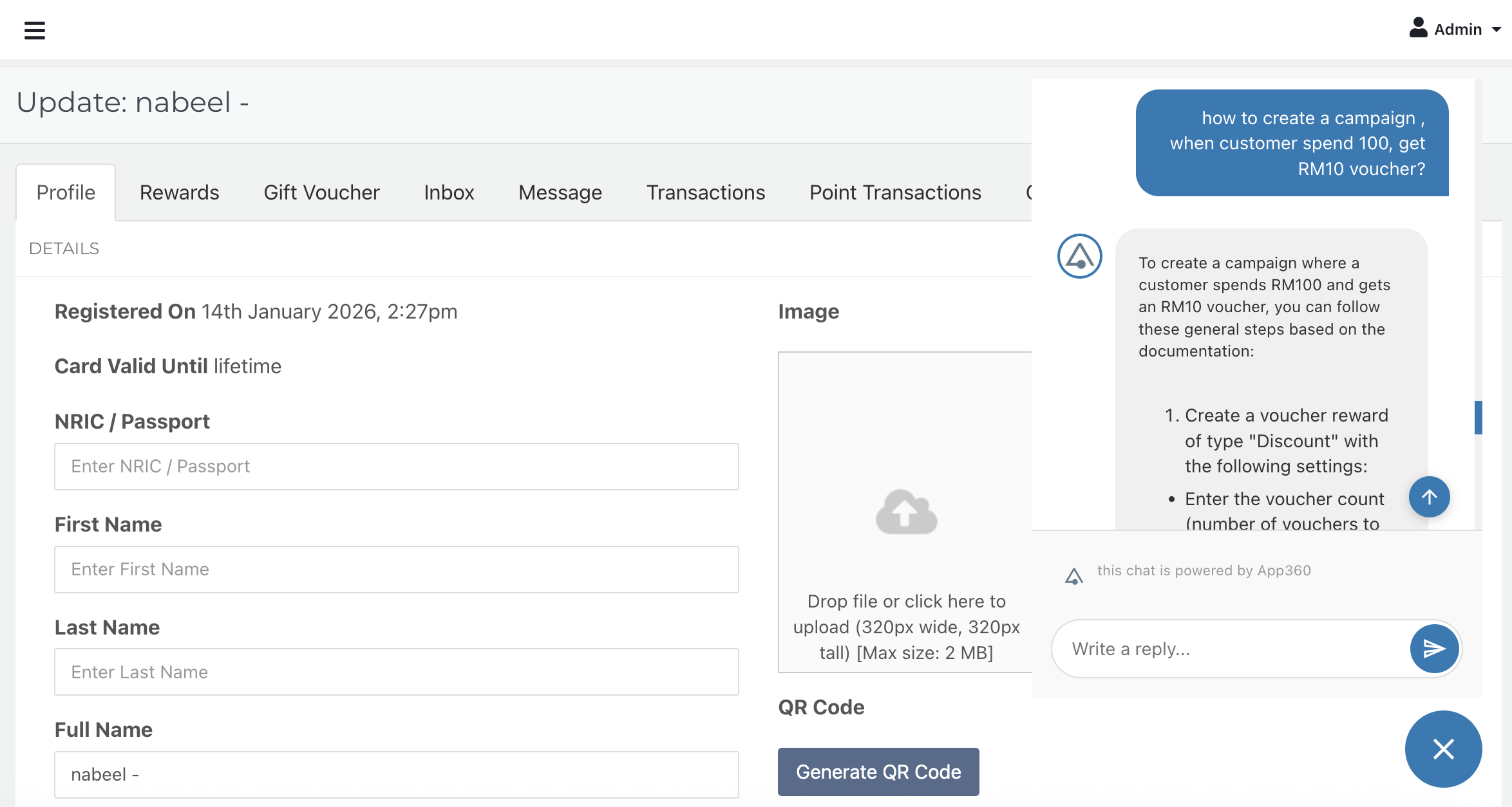AI-powered WhatsApp customer support agent built by a160z